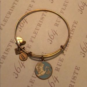 Alex and ani blue stork bracelet